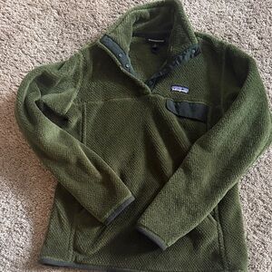 Patagonia Olive Green Snap-T Fleece